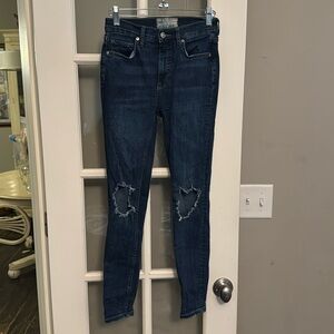 Free People Ripped Skinny Jeans